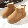 Real Sheepskin Wool Low-cut Warm Comfortable Shoes Women Fashion Short Shoes 2025 New Winter Warm Boots Fur Ladies Snow Boots.