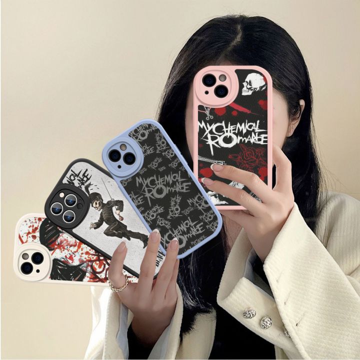 My Chemical Romance MCR Phone Case Hard Leather For iPhone 15 14 13 12 Mini 11 14 Pro Max Xs X Xr Plus Fundas