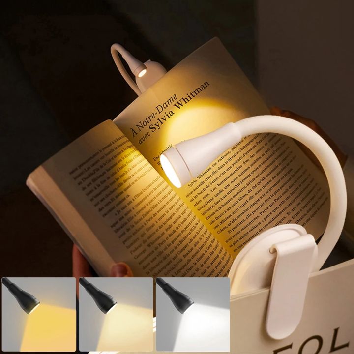 3%20Color%20Mini%20LED%20Book%20Light%20Eye%20Protection%20Adjustable%20Clip%20360%C2%B0%20Flip%20Study%20Lamp%20Rechargeable%20For%20Travel%20Bedroom%20Reading%20-%20Image%208