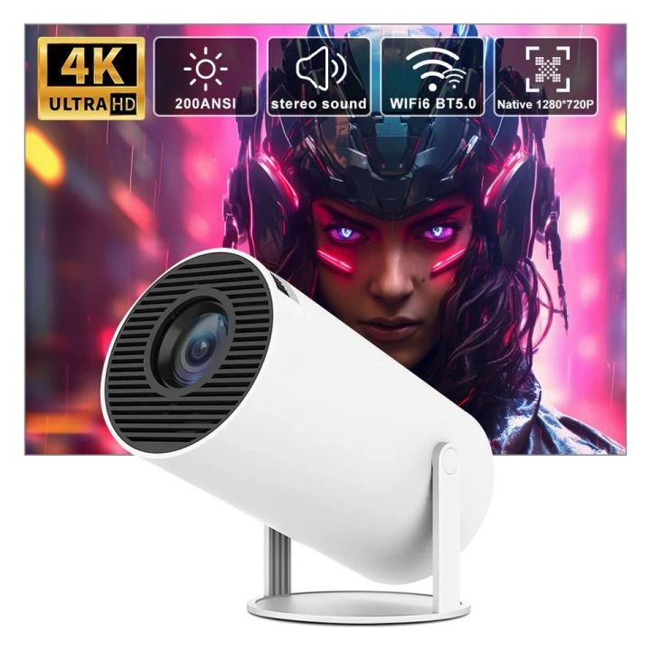 HY300 Projector 4k Android 11 With 1080p Support 20000 Hour Play Ad Goods
