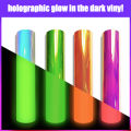 Glow-in-the-dark, permanent vinyl, 4 colors - 10 inches x 12 inches, glow-in-the-dark, thermal transfer, DIY self-adhesive vinyl. 