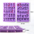 26 Letter Silicone Chocolate Mold Cake Mould Jelly Candy 3D DIY Molds Kitchen Baking Tools.