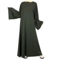 Nidha abaya casual box abaya black color. 