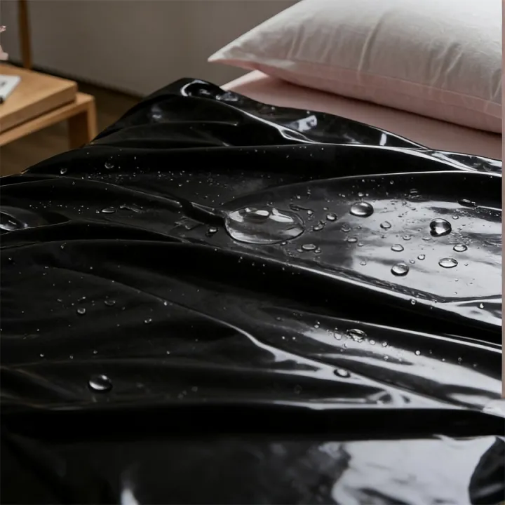 High%20Quality%20Pure%20Black%20PVC%20Waterproof%20Bed%20Cover%20Anti%20Fouling%20and%20Easy%20To%20Clean%20Household%20Bedding%20Protective%20Cover%20-%20Image%202