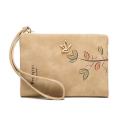New women's portable short wallet frosted retro cute cartoon printing hardware bird fashion versatile multi-functional student C. 