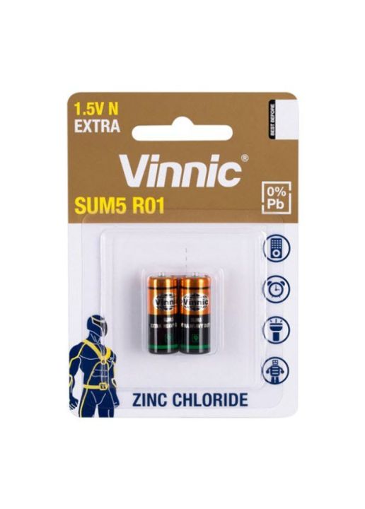 n size battery Vinnic Extra Heavy Duty Batterie cell - Pk. 2