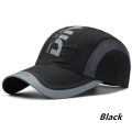 Summer Outdoor Sports Quick Drying Hat Thin Breathable Mesh Anti-UV Shade Letter Printed Sunhat Baseball Traveling Cycling Cap. 