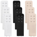 9pcs Bra Extenders 2 Hooks 3 Rows  Women'S  And Comfortable Elastic Adjustable Back Buckle Hooks Bra Strap Extenders Bra Buckles. 