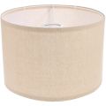 Simple Drum Lampshade Linen Pendant Lamp Shade Floor Lamp Shade Large Lamp Shade Household Retro Lamp Cover ( Beige ). 