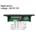 Wireless Bluetooth 5.0 9V-12V MP3 WMA Decoder Board Car Audio USB TF FM Radio Module Color Screen MP3 Player with Remote Control.