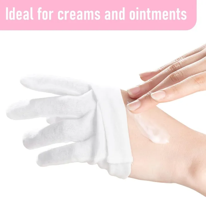 24PCS%20White%20Cotton%20Gloves%20for%20Eczema%20Dry%20Hands%20Breathable%20Work%20Gloves%20Liners%20Moisturizing%20Overnight%20Soft%20Jewelry%20Coin%20SPA%20Gloves%20-%20Image%204
