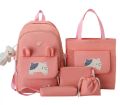 Backpack Set of 4 piece School Bags for Girls ,Cute bag for School girls. 