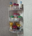 Maximize Your Kitchen Space With The 3 Steps Hanging Corner Storage Rack Organizer - Convenient And Practical Storage Solution.