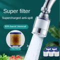 360° Rotation Water Faucet Filter Kitchen Faucet Extender Replaceable Filter Element Remove Chlorine Soften Water Filte purifier. 