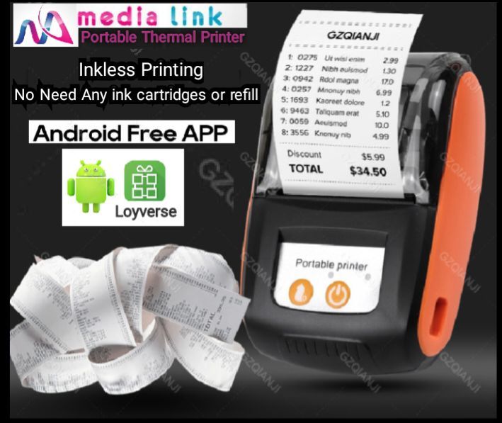Media Link G3 Portable Bluetooth Thermal Printer