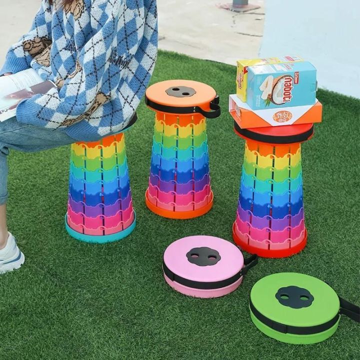 1/8 Backpack Folding Beach Chair Telescopic Stool Portable Fishing