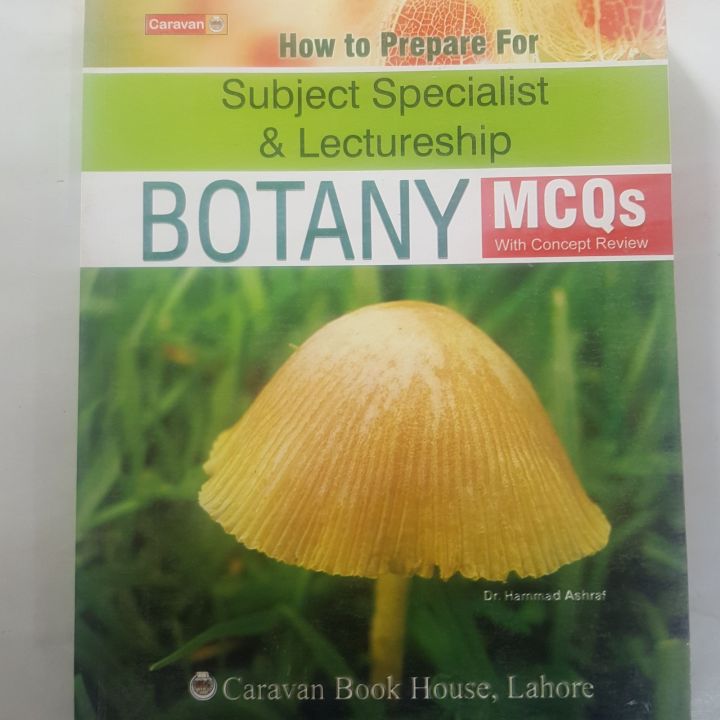CARVAN SUBJECT SPECIALIST AND LECTURERSHIP BOTANY MCQS WITH CONCEPT REVIEW BY DR HAMMAD ASHRAF