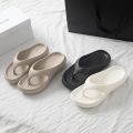 Thick Platform EVA Flip Flops For Women 2026 Summer Clip Toe Non Slip Beach Sandals Woman Comfortable Soft Sole Cloud Slippers.