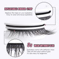 1Pair Reusable Self-Adhesive False Eyelashes Full Strip Eyelash Glue-Free 3 Seconds To Wear Lashes Extension Beauty Supplies. 