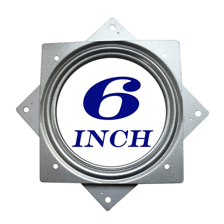6Inch Rotating Bearing Plate Lazy Susan Hardware Square Turntable Swivel Plate for Serving Trays Kitchen Revolving Storage Racks