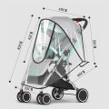 New Universal Stroller Rain Cover Baby Car Weather Wind Sun Shield Transparent Breathable Trolley Umbrella Raincoat Accessories. 