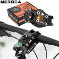 MEROCA Mountain Bike Suspension Stem 7 Degree 90mm Off-Road Touring Cycling Grave Road Bicycle Shock Absorbing Riser Four Links. 