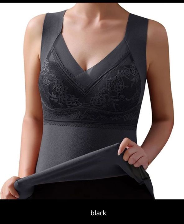 woman%20thermal%20inner%20fleeces%20sleeveles%20undershirt%20bult%20in%20bra%20thermal%20vest%20v%20neck%20intimate%20tops%20for%20autumn%20winter%20fruug%20%20no%20-%20Image%202