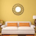 Aquarium decoration of glass mirror background wall 25cm 1 pc plastic painting sunburst mirror bathroom wall hanging drop ship. 
