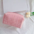 Cute Plush Makeup Bag for Women Portable Travel Small Cosmetic Bags Solid Color Zipper Toiletry Bag Washing Pouch Storage Bags. 