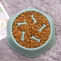Pet Slow Food Bowl Anti-choking Feeder PP Plastic Dish Bowl Home Dog Eating Plate Anti-gulping Feeding Supplies. 