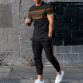 New Men's Basketball Sports Suit Jogging Set 3D Printed Qeen Summer Hot Selling Retro Casual Short Sleeved T-Shirt + Pants 2-Pie. 