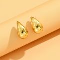 3CM Water Drop Earring for Women Chunky Hollow Smooth Exaggerated Thick Large Jewelry 2023 New Design. 