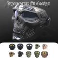 Creative Skull Motorcycle Riding Mask Retro Harley Mask Windproof Dustproof Face Mask Outdoor Goggles Adjustable Elastic Band.