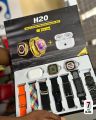 H20 Ultra Smartwatch 10 in 1 with 7 Straps, Silicone Case, Earbuds, and Full HD Display. 