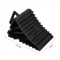 2pcs Car Trailer Wheel Chock Triangular Anti Slip Blocks Parking Wedges Rubber High Strength Car Stopper Wheel Alignment Block. 