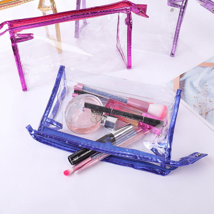1PC%20Transparent%20Handheld%20Makeup%20Bag%20Fashionable%20Women's%20Storage%20Bag%20Travel%20Toilet%20Bag%20Official%20Bun%20-%20Image%203