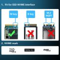 FENVI M.2 NVME to PCIe 4.0 Adapter With Aluminum SSD Heatsink 64Gbps M.2 SSD Gen4 PCIe 4.0 X1 X4 X8 X16 Expansion Card For PC. 