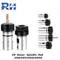 ER8 ER11 ER16 ER20 Spindle Motor Extension Rod DIY Motor Shaft Extension Rod CNC Lathe Tool Spindle Rod Assembly 4mm 5mm 8mm. 