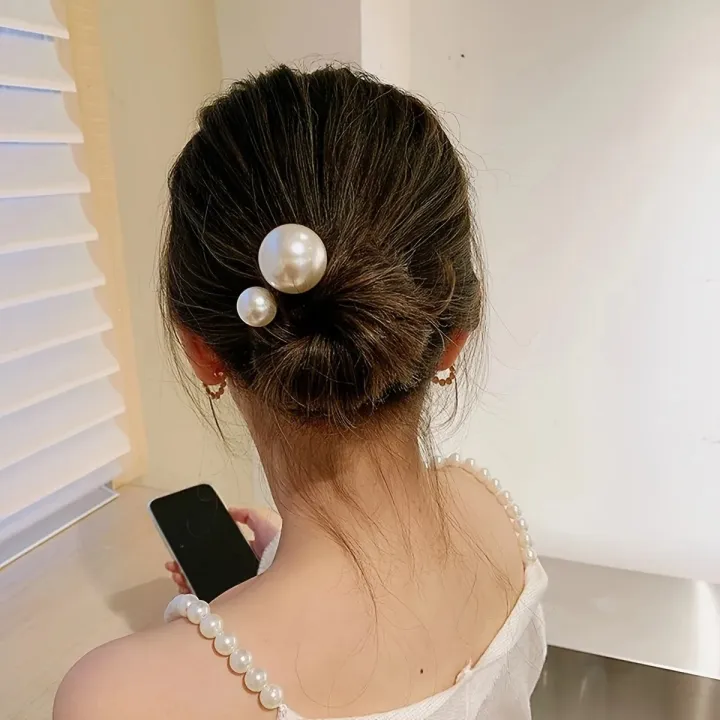 Elegant%202-Piece%20Faux%20Pearl%20Hairpin%20Set%20-%20U-Shaped%20Twist%20Design%20For%20Women%20&%20Girls,%20Hair%20Accessories%20Hair%20pin%20Perfect%20For%20Weddings%20-%20Image%204