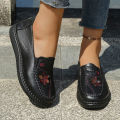 Women Shoes Ultra-Light Polyurethane Sole Artificial Leather Shoes Woman 2026 Summer Ladies' Single Shoes.