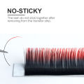 Ombre Green Red Brown Blue Purple Color Eyelash Extension Individual Faux Mink Eyelashes Gradient False Lashes for Makeup Tool. 