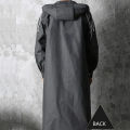 Black Fashion  Waterproof Long Raincoat Women Men Rain Coat Hooded For Outdoor Hiking Travel Fishing Climbing Thickened. 