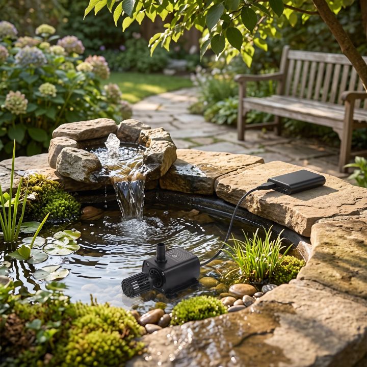 USB%20DC5V%204.8W%20Ultra-quiet%20Mini%20Brushless%20Water%20Pump%20Waterproof%20Submersible%20Fountain%20Aquarium%20Circulating%20300L/H%20Lift%20300cm%20-%20Image%204