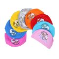 Kids Children Swimming Cap Waterproof PU Fabric Cute Cartoon Animal Dolphin Protect Ears Long Hair Boys Girls Swim Pool Caps Hat.