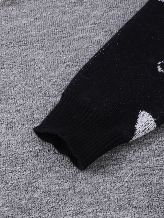 New%20Popular%20Spring%20&%20Fall%20Astronaut%20Star-Picking%20Jacquard%20Pattern%20Pullover%20Sweater%20Casual%20Round%20Neck%20Contrast%20Color%20Knitted%20Men'%20-%20Image%204
