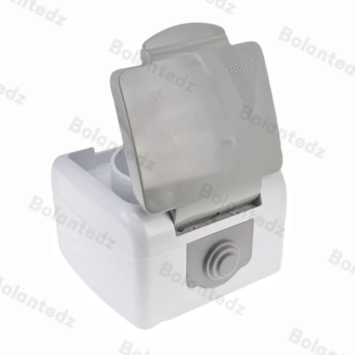 10A%20Surface-Mounted%20Single-Unit%20Wall%20Panel%20Household%20European%20Standard%20Two-Hole%20Socket%20With%20Cover%20Waterproof%20And%20Splash-Proof%20-%20Image%202