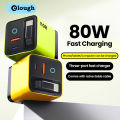 80W USB Type C Charger With Retractable Cable Quick Charge Mobile Phone Charger Fast Charging Adapter For iphone 16 15 . 