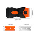 Auto Glass Cleaning Scraper Tool for Car Windows Stickers Non Scratch Scraper with Metal+Plastic Blades Oven & Hob Scraper. 