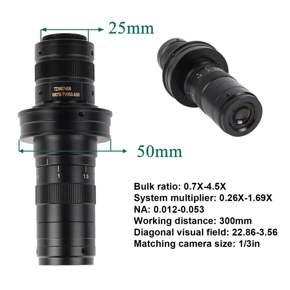 Lab Microscope Accessories 48MP 4K 1080P H_DMI USB Industrial Video Digital Microscope Camera - View #4
