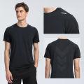 Quick Dry Men Running T-shirt Fitness Sports Top Gym Training Shirt Breathable Jogging Casual Sportswear. 